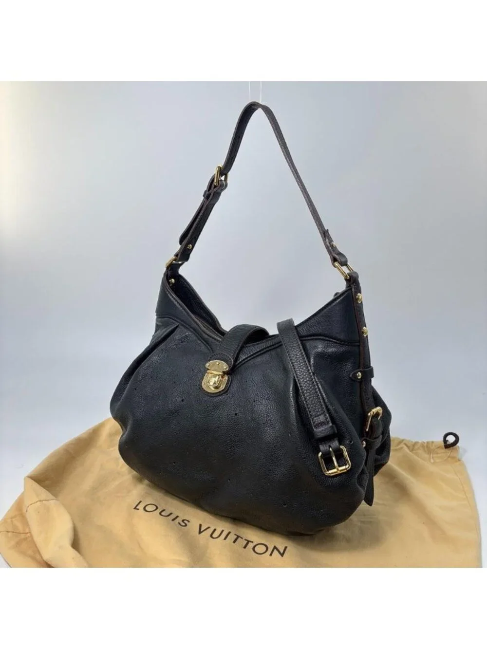 Louis Vuitton Mahina XS Shoulder Bag Black
